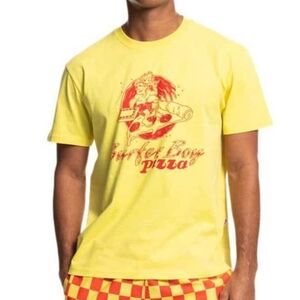 STRANGER THINGS Surfer Boy Pizza Short Sleeve Graphic T-shirt, Unisex
